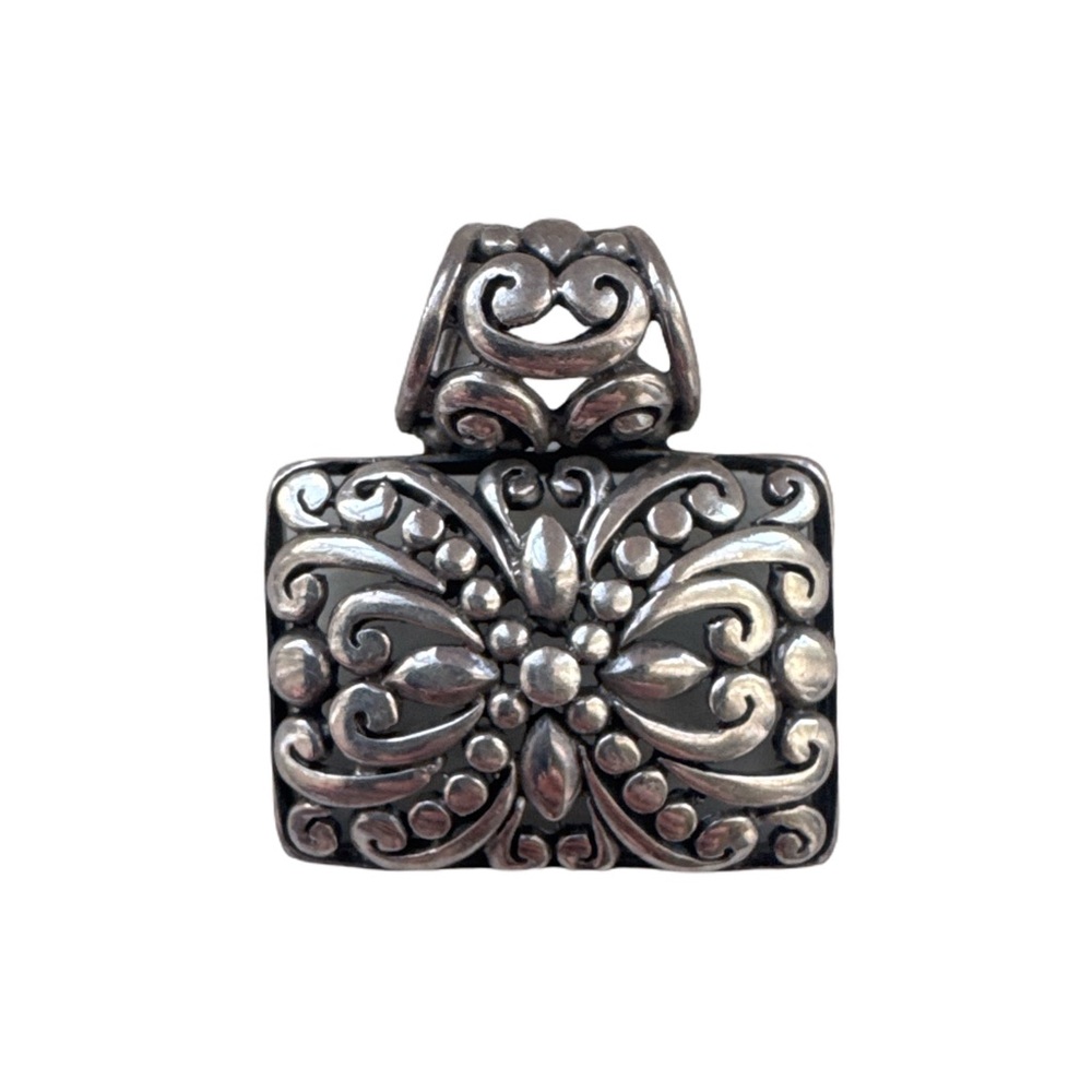 Vintage | Open-work | Sterling Silver | Slide Pendant